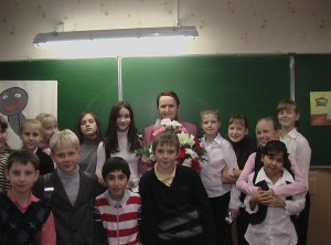 Встреча с писательницей учеников 5Б и 5В классов. 22.10.2007года