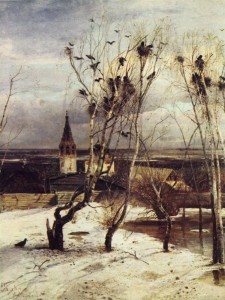 А.К.Саврасов Грачи прилетели 1871